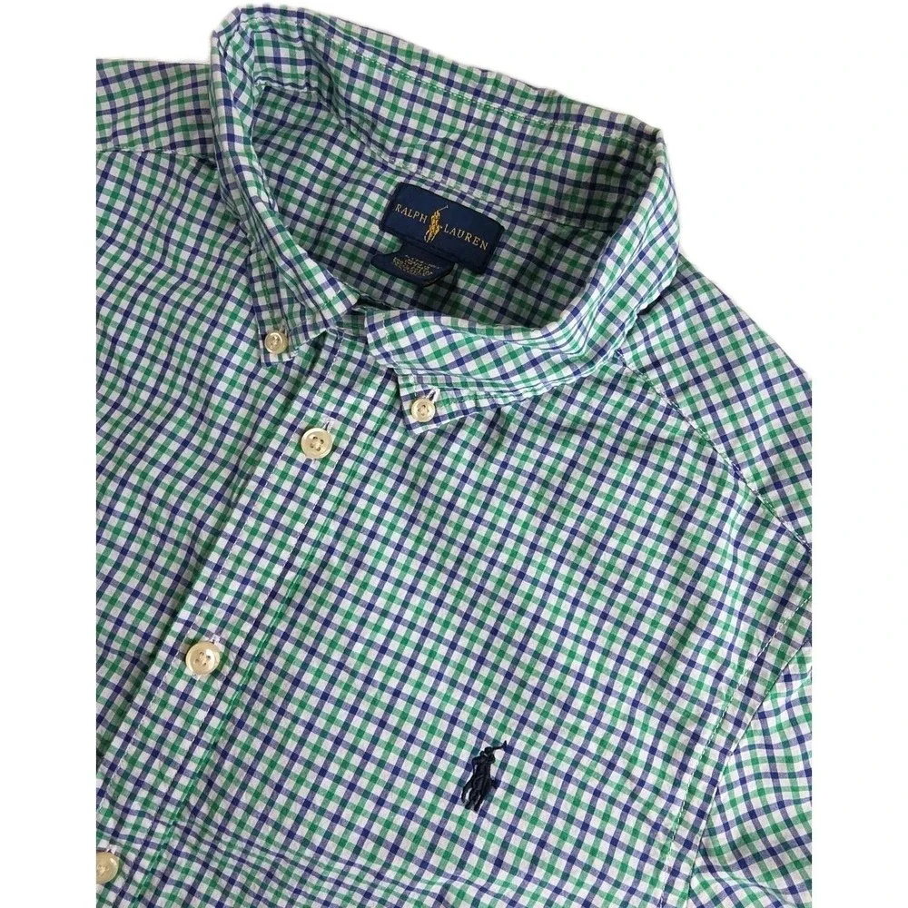 Polo Ralph Lauren‎ Boy's Large multicolor Check Long Sleeve Button Down Shirt